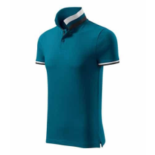 MALFINIPREMIUM 256 Malfinipremium Collar Up galléros férfi póló petrol kék - M munkaruha