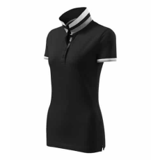 MALFINIPREMIUM 257 Malfinipremium Collar Up galléros női póló Fekete - L