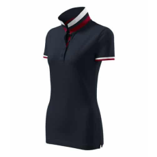 MALFINIPREMIUM 257 Malfinipremium Collar Up galléros női póló szürkéskék - M