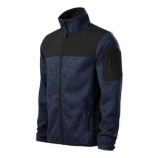 MALFINIPREMIUM 550 Malfinipremium Casual softshell férfi kötött kabát kötött melanzs kék - M