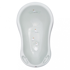  Maltex Babakád leeresztő dugóval, lama, Minimal, 84 cm, sage green babafürdőkád