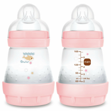  Mam 160 ml  Anti-Colic 0 hó + cumisüveg - rózsaszín bálna cumisüveg