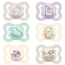  Mam Játszócumi Mini Air, megújult! szilikon lapított (méret: 0) 0+ hó cumi