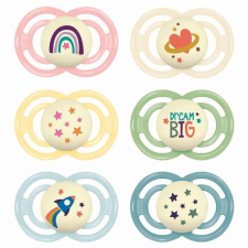 Mam Játszócumi Perfect night, megújult! szilikon lapított (méret: 2) 6+ hó cumi