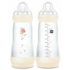 Mam Mam Anti-Colic cumisüveg 320 ml 4 hó + bézs hal cumisüveg
