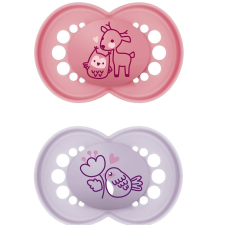 Mam Original Pure szilikon cumi 2db 16+ hónap - Rózsaszín Őzike / Lila Bagoly cumi