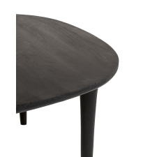  MaMaison Laminar 120 Étkezőasztal Mangófa Fekete bútor