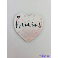  Mamának szivecskés tábla 5,5x5,5cm - kis szív dekorációs kellék