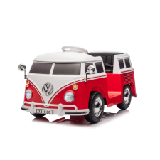 Mamido Elektromos kisautó Volkswagen T1 klasszikus busz 12V | EVA | ECO piros elektromos járgány