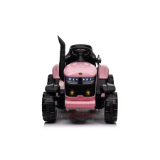 Mamido Gyerek elektromos traktor utánfutóval 12V 7Ah rózsaszín elektromos járgány