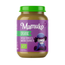 MAMUKO BIO ZÖLDSÉGEK PULYKAHÚSSAL babáknak 6 hónapos kortól 190 g bébiétel