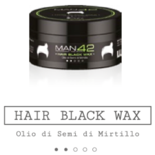 MAN42 Hair Black Wax 100ml hajformázó