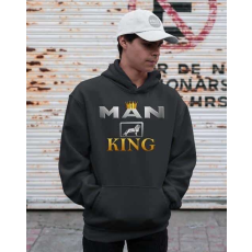  Man king pulóver - egyedi mintás, 4 színben, 5 méretben