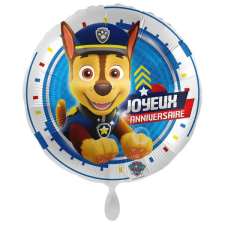  Mancs Őrjárat Chase Joyeux Anniversaire fólia lufi 43 cm party kellék