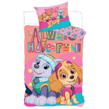 Mancs őrjárat/Paw Patrol ágyneműhuzat, pink (90x140 + 40x55 cm) babaágynemű, babapléd
