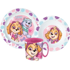  Mancs Őrjárat Sketch étkészlet, micro műanyag szett bögrével 350 ml babaétkészlet