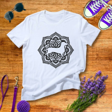  Mandala és tacskó - férfi póló