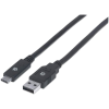 MANHATTAN 354974 USB kábel 2 M USB 3.2 Gen 1 (3.1 Gen 1) USB C USB A Fekete (354974)