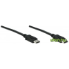 MANHATTAN DisplayPort 1.2/1.2a Összekötő Fekete 1m 306935