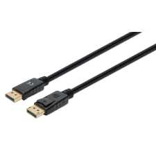 MANHATTAN DisplayPort v1.4 - DisplayPort kábel 2m - Fekete kábel és adapter