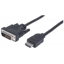 MANHATTAN HDMI - DVI-D kábel, 1 m, MANHATTAN audió/videó kellék, kábel és adapter