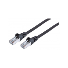 MANHATTAN Kábel - S/FTP Patch (RJ45 to RJ45, Cat7 600Mhz, LSOH, 100% réz, 0.5m, Fekete) kábel és adapter