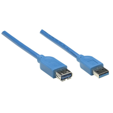 MANHATTAN kábel - usb3.0 hosszabbító kábel, 2m, kék 322379 kábel és adapter