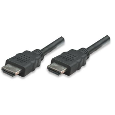 MANHATTAN monitor kábel  HDMI/HDMI 1.4   Ethernet  2m  fekete  nikkelezett csat kábel és adapter