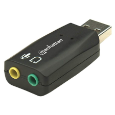 MANHATTAN Sound Adapter USD 3D schwarz (150859) kábel és adapter