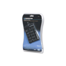 MANHATTAN Ultra Slim numerikus billentyűzet fekete USB (176354) billentyűzet