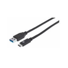MANHATTAN - USB 3.1 C - 3.0 A M/M 1m - 353373 kábel és adapter