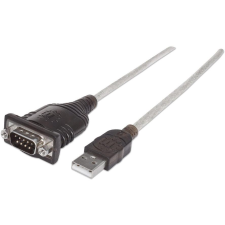 MANHATTAN USB Adapter A -> seriell (RS-232) St Modul 0,45m (151856) kábel és adapter