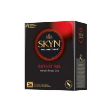 Manix Skyn Intense Feel - latexmentes, gyöngyös, vegán óvszer  Kiszerelés: 36 db óvszer