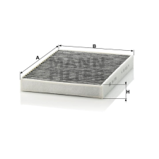 MANN FILTER CUK2680 aktívszenes pollenszűrő pollenszűrő