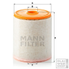 MANN-FILTER levegőszűrő C16005