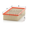 MANN FILTER MANN FILTER C 26 110/1 Levegőszűrő, C26110/1