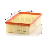 MANN FILTER MANN FILTER C 30 005 Levegőszűrő, C30005