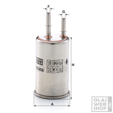MANN-FILTER üzemanyagszűrő WK 6038 üzemanyagszűrő
