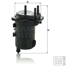 MANN-FILTER üzemanyagszűrő WK 939/10 x autóalkatrész