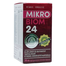 MannaVita Mikrobiom 24 élőflórát és butirátot tartalmazó étrend-kiegészítő kapszula 30db vitamin és táplálékkiegészítő