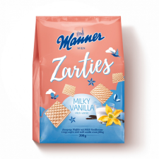 Manner Zarties milky vanilla 200 g csokoládé és édesség