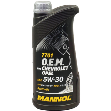 Mannol Motorolaj 5W-30 Opel / Chevrolet O.E.M C2/C3 1 liter Mannol 7701 motorolaj