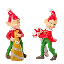  Manó polyresin 10cm 2 darabos csomag dekorációs kellék