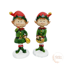  Manó zöld ruhában dekorációs kellék