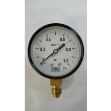 Manométer 100/0-1 bar G1/2" alsó mérőműszer