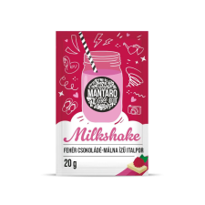 Mantaro Milkshake Fehér csokoládé-málna ízű italpor - 20g csokoládé és édesség