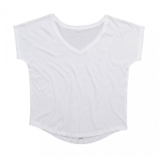 Mantis Női rövid ujjú póló Mantis Women&#039;s Loose Fit V Neck T XL, Fehér női póló