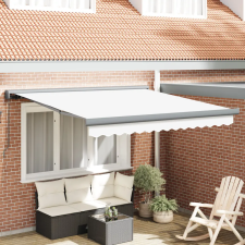  Manuális Behúzható Napellenző Fehér 350x250 cm kerti bútor