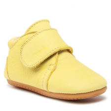 Manubaba FRODDO - Puhatalpú, bőr gyerekcipő az első lépésekhez - sárga bokacipő gyerek cipő