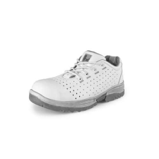 Manutan Alacsony csizma LINDEN O1, perforált, fehér, 46-os méret munkavédelmi cipő